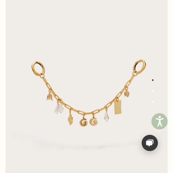 cult gaia Handbags - Cult Gaia Bijou Bag Charm - Antique Brass